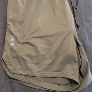 ASRV olive liner shorts